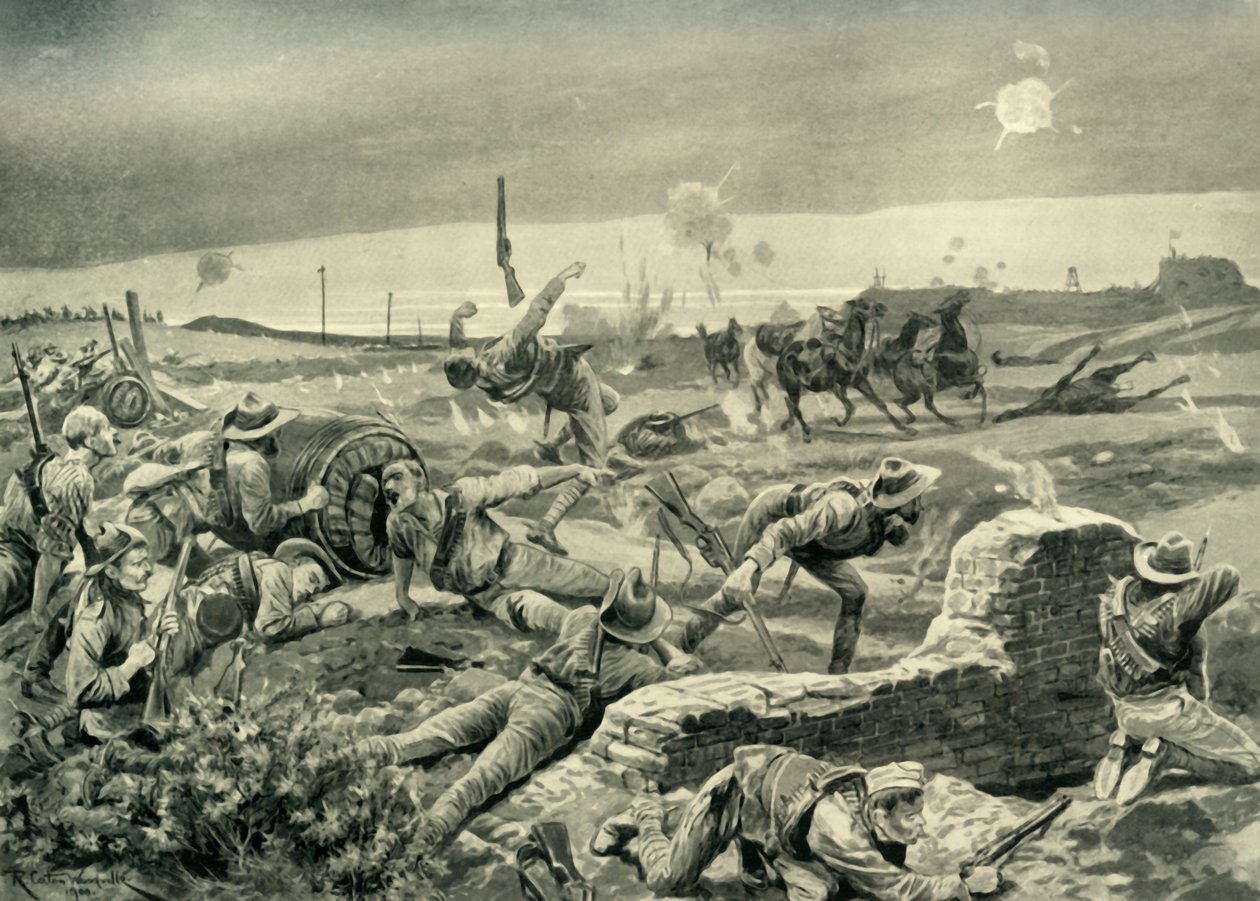 Mafeking: Eloffs wanhopige aanval op de vooravond van de bevrijding, 1901 door Unbekannt