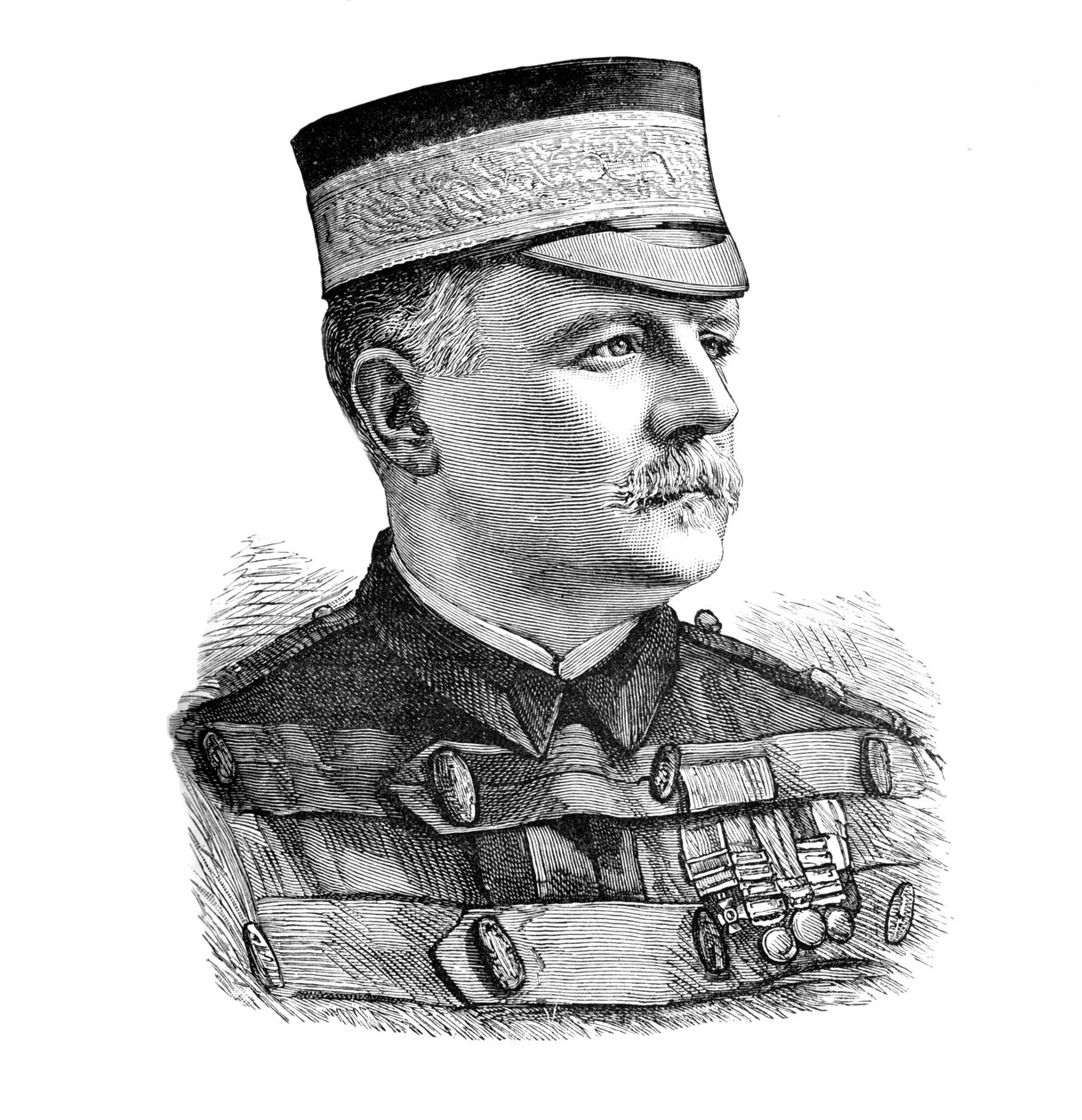 Generaal-majoor Sir Herbert Macpherson, commandant van het Indiase contingent, ca. 1882 door Unbekannt