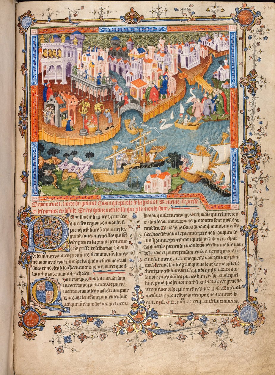 Vertrek van Marco Polo uit Venetië in 1271 uit Marco Polo