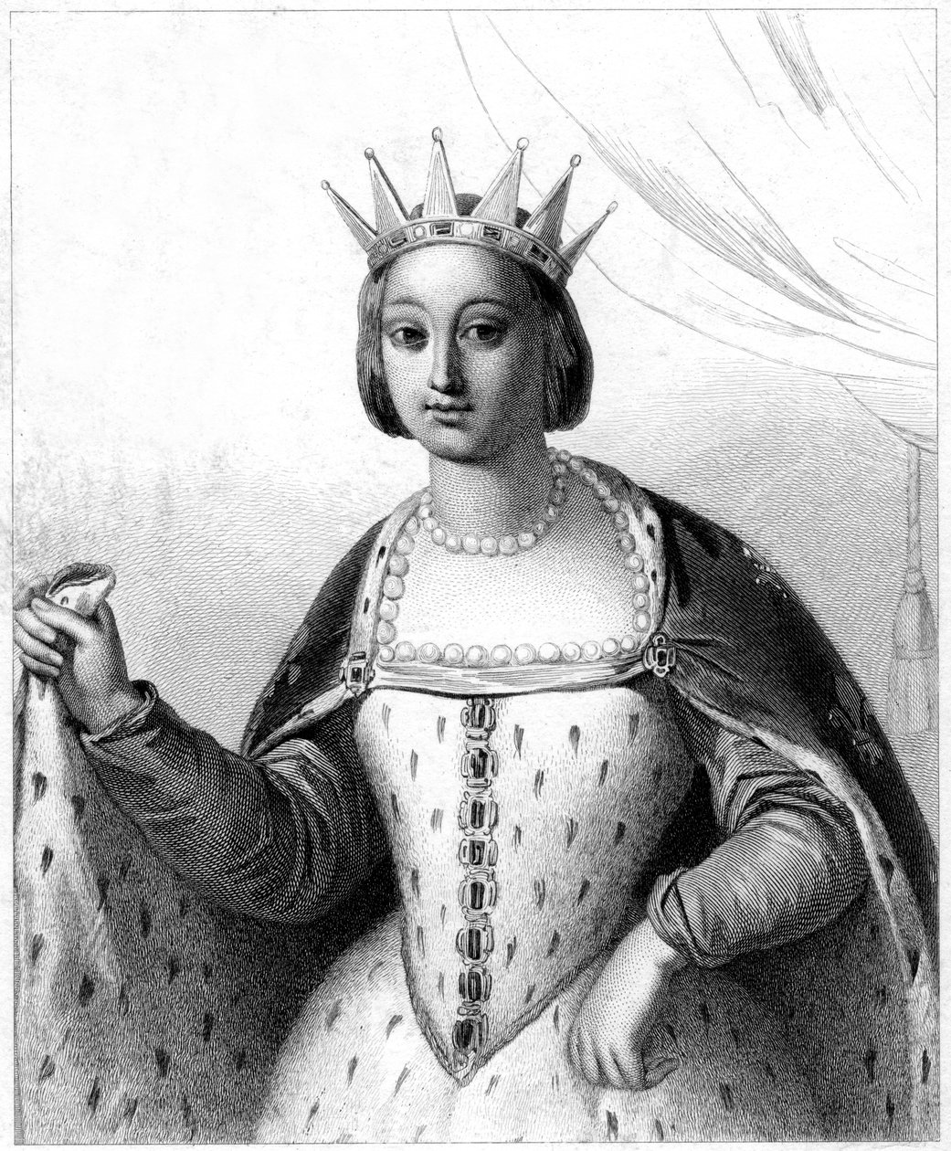 Marguerite de Provence, Koningin-gemalin van Lodewijk IX van Frankrijk door Unbekannt