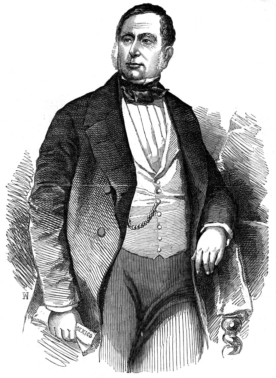 Mariano Arista, Mexicaanse generaal en politicus, 1853 door Unbekannt
