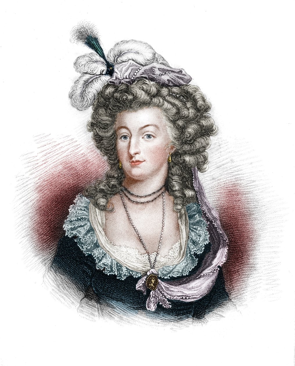 Marie Antoinette, Koningin Gemalin van Lodewijk XVI van Frankrijk door Unbekannt