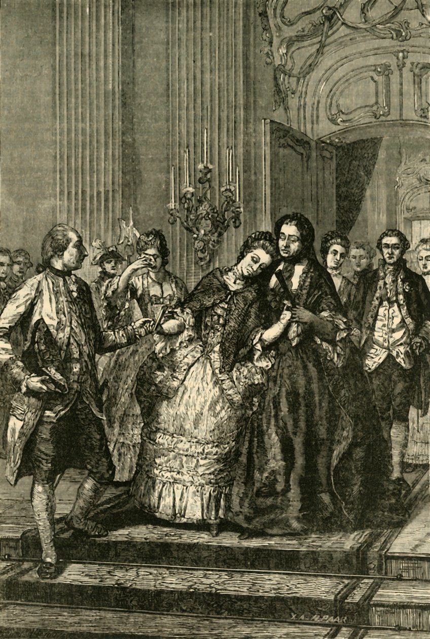Marie Antoinette Neemt Afscheid van de Moeder, 1770, 1890 door Unbekannt