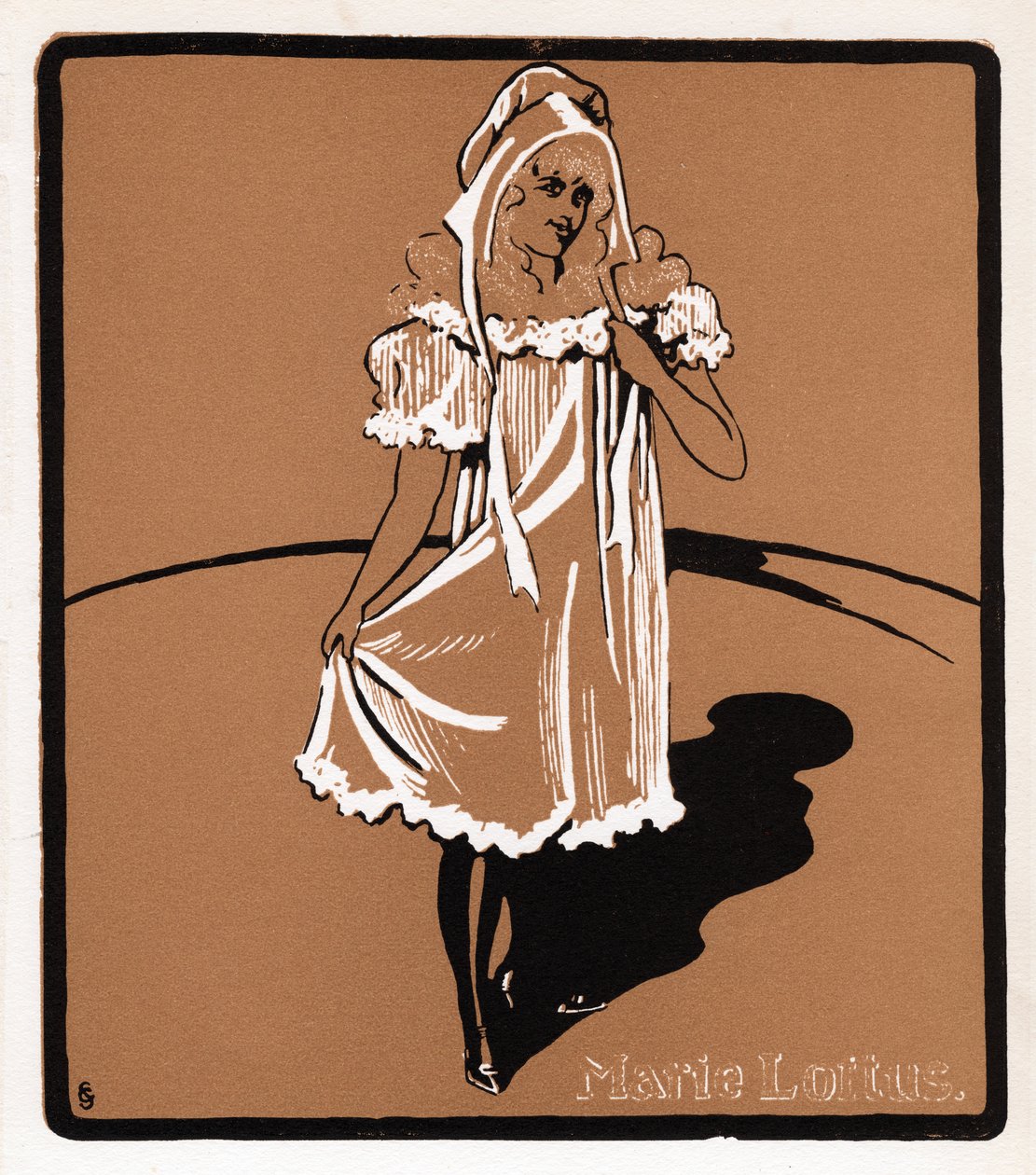 Marie Loftus 1857-1940, Schotse music hall-ster, eind 19e eeuw door Unbekannt