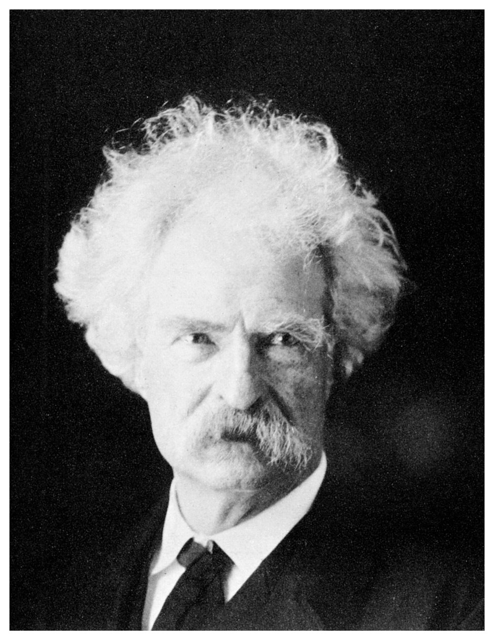 Mark Twain, Amerikaanse romanschrijver, in zijn latere jaren, ca. 1890s 1955 door Unbekannt