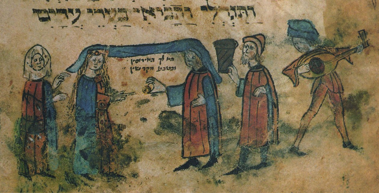 Huwelijk. Haggadah, midden 15e eeuw door Unbekannt