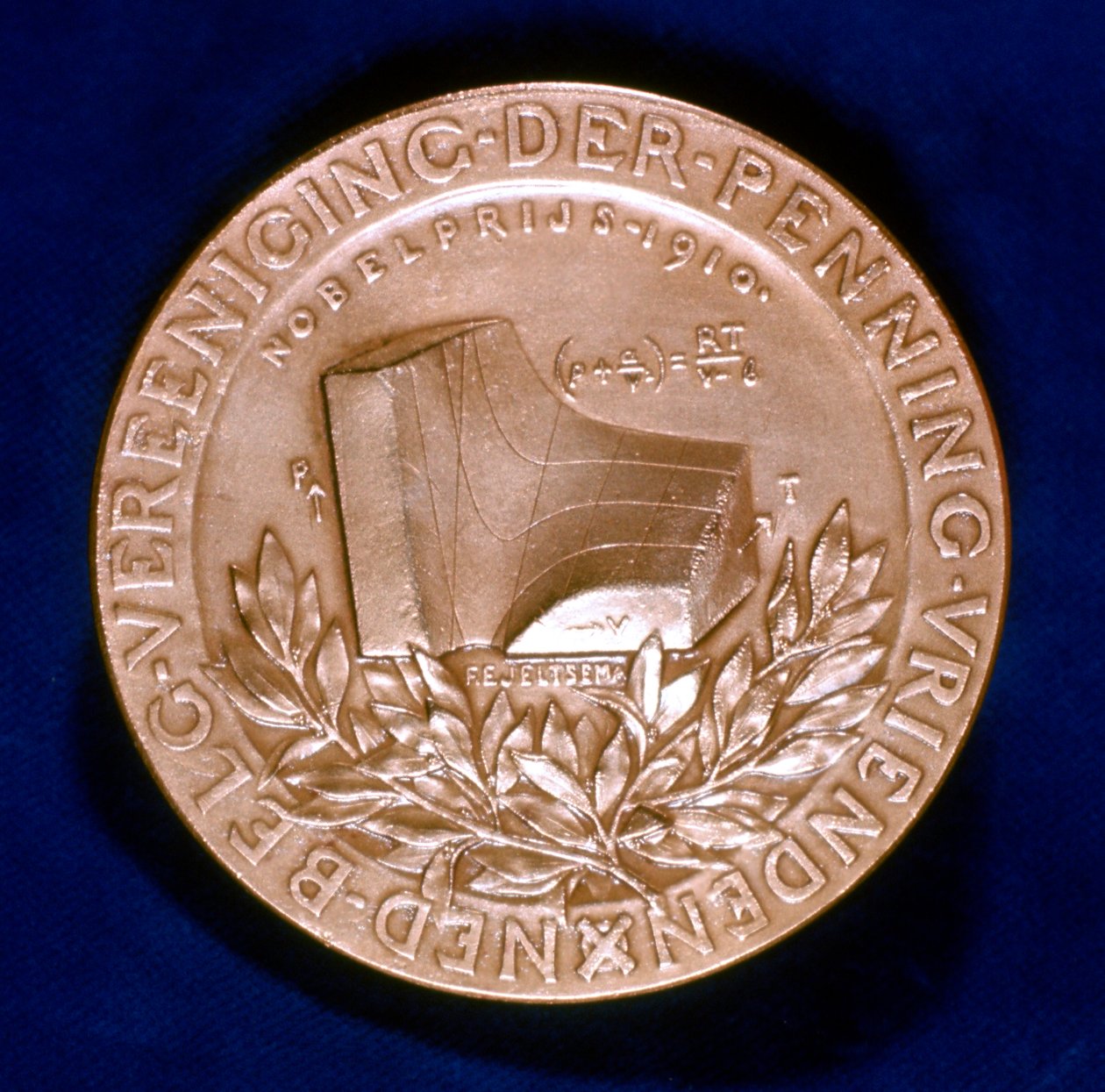 Medaille ter herdenking van de Nederlandse natuurkundige Johannes Diderik van der Waals door Unbekannt