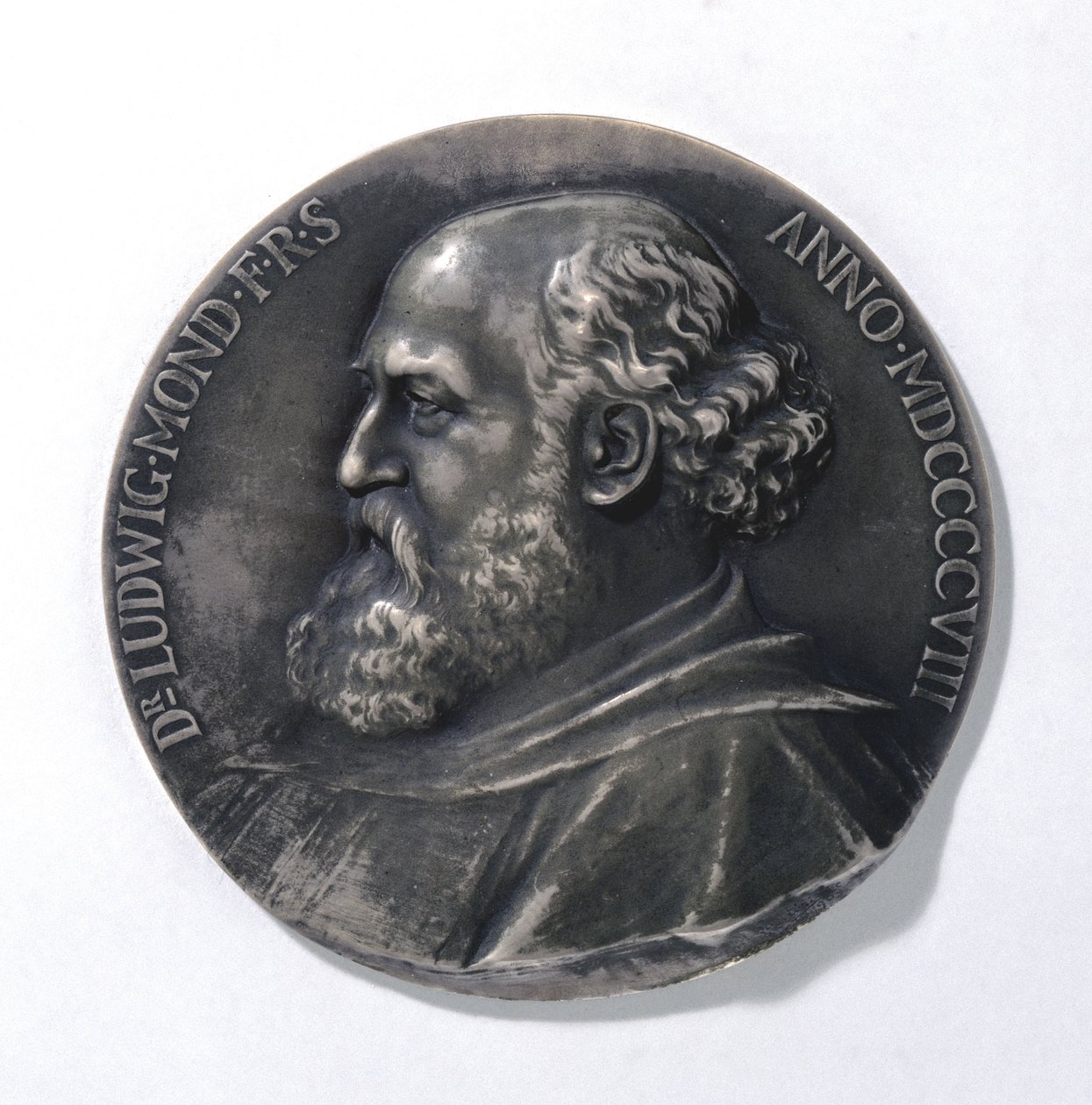 Medaille met afbeelding van Ludwig Mond, industrieel chemicus door Unbekannt