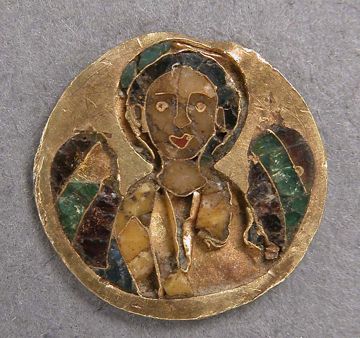 Medaille met een aartsengel, Byzantijns door Unbekannt