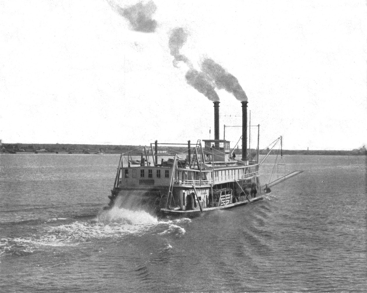 Mississippi Peddelstoomboot, VS, ca. 1900 door Unbekannt