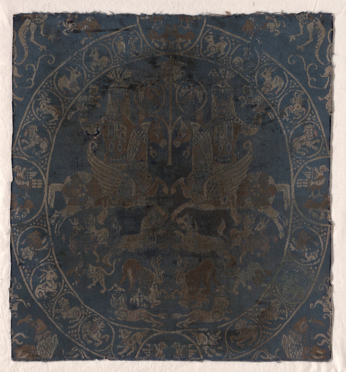 Moderne reproductie van de Bahram Gur zijde in Berlijn, ca. 1895 door Unbekannt