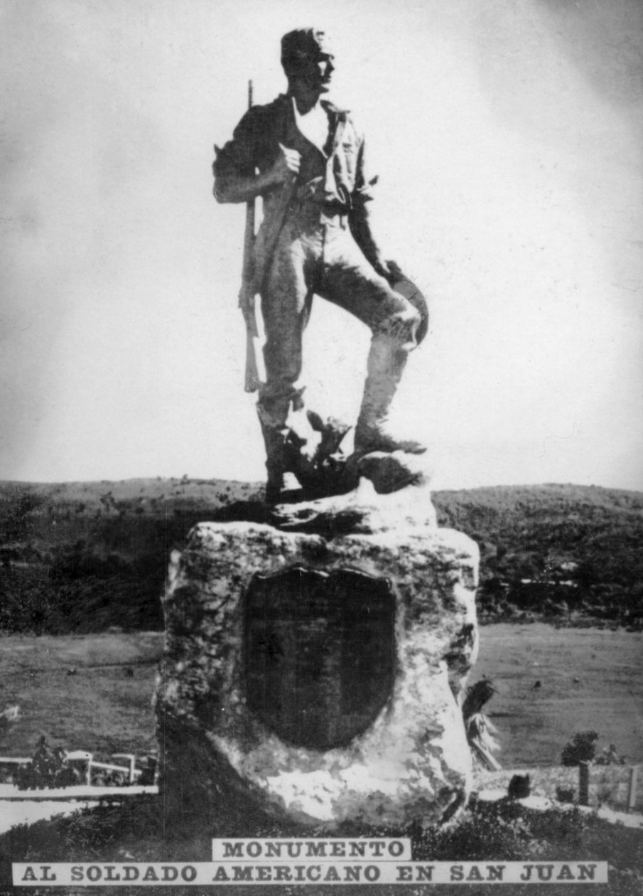 Monument voor de Amerikaanse Soldaat in San Juan Hill, 1920s door Unbekannt
