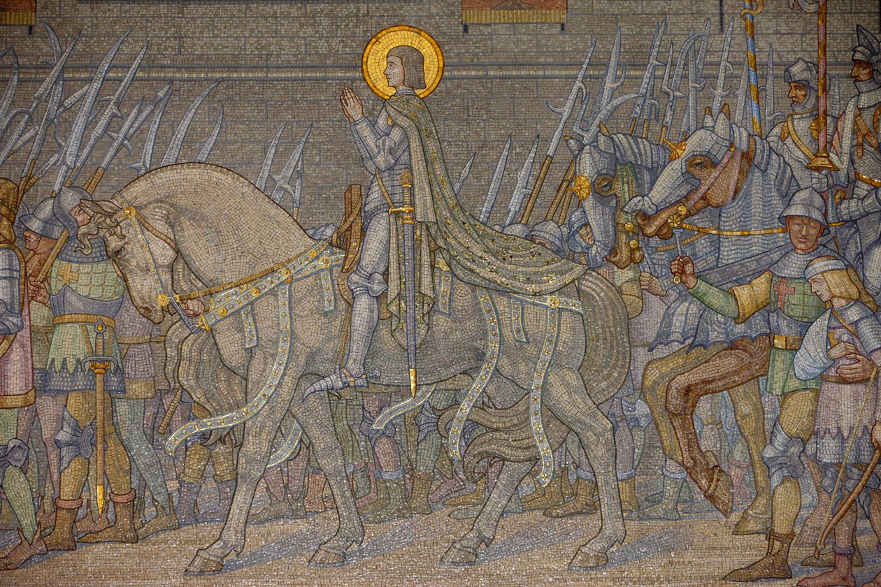 Mozaïek in Fourvière basiliek: Jeanne d