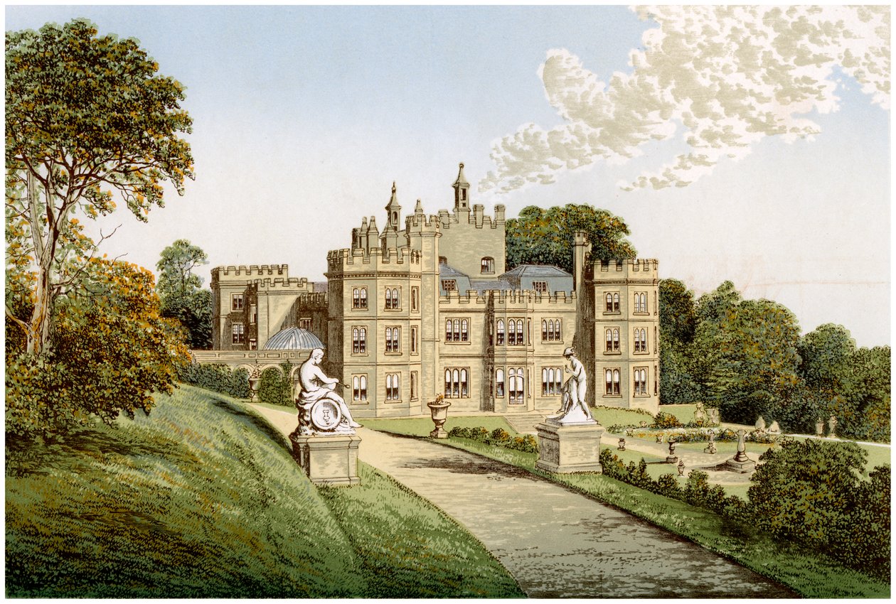 Mount Edgcumbe, Cornwall, huis van Lord Mount Edgcumbe, ca. 1880 door Unbekannt
