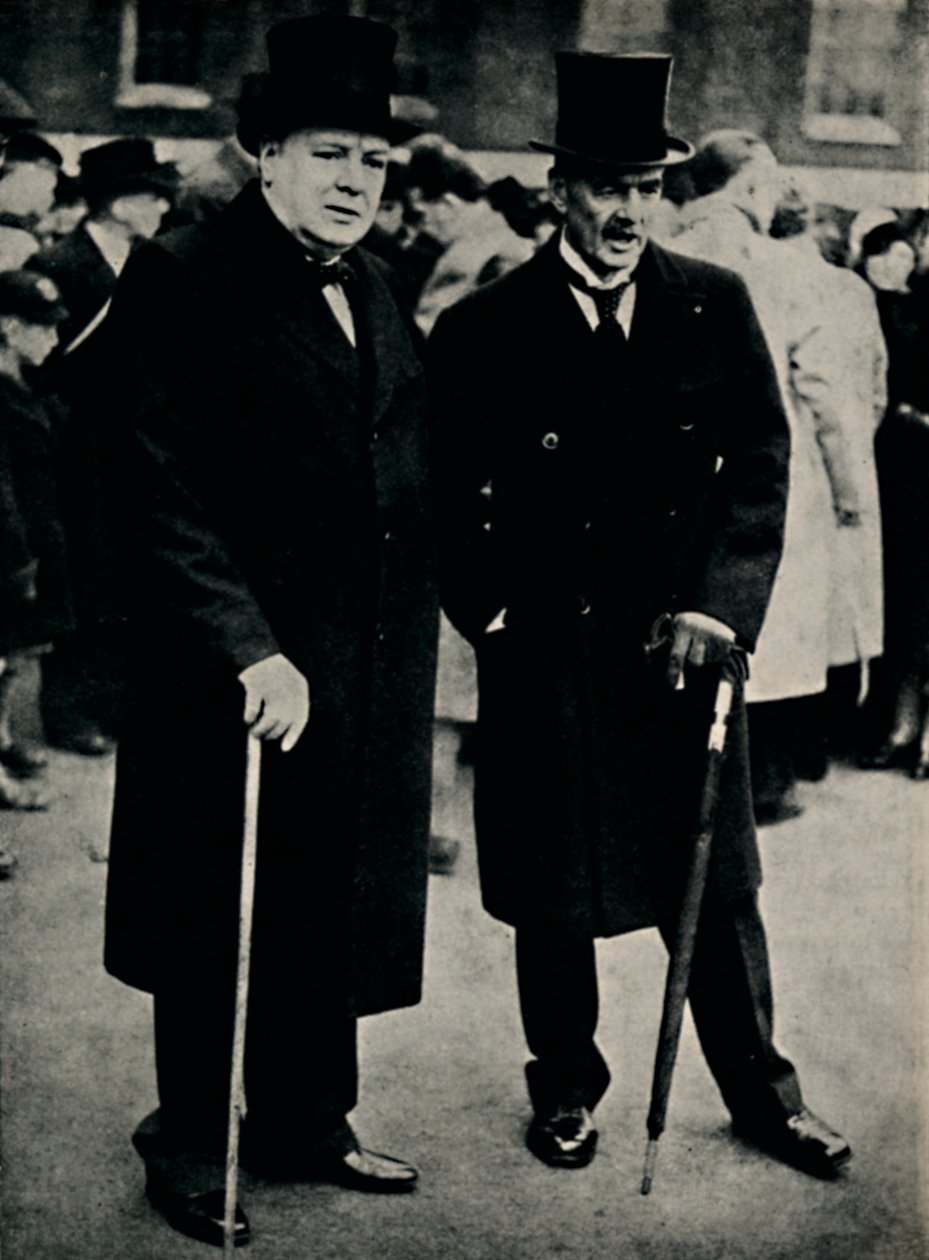 Mr. Chamberlain en Mr. Churchill, 23 februari 1940 door Unbekannt