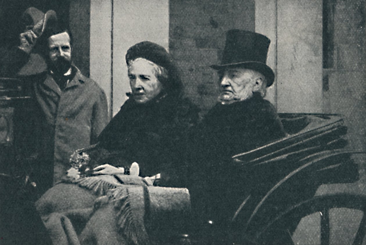 De heer en mevrouw Gladstone rijden door Glasgow tijdens de algemene verkiezingen van 1892 door Unbekannt