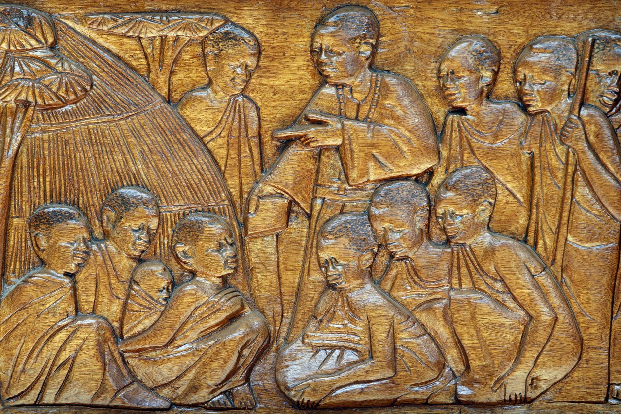 Namugongo katholieke martelarenheiligdom, Kampala. Kerkdeur reliëf, 20160217, Kampala, Oeganda door Unbekannt
