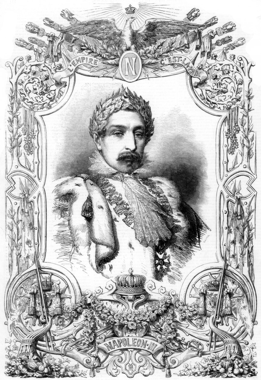 Napoleon III, Keizer van Frankrijk, 1853 door Unbekannt