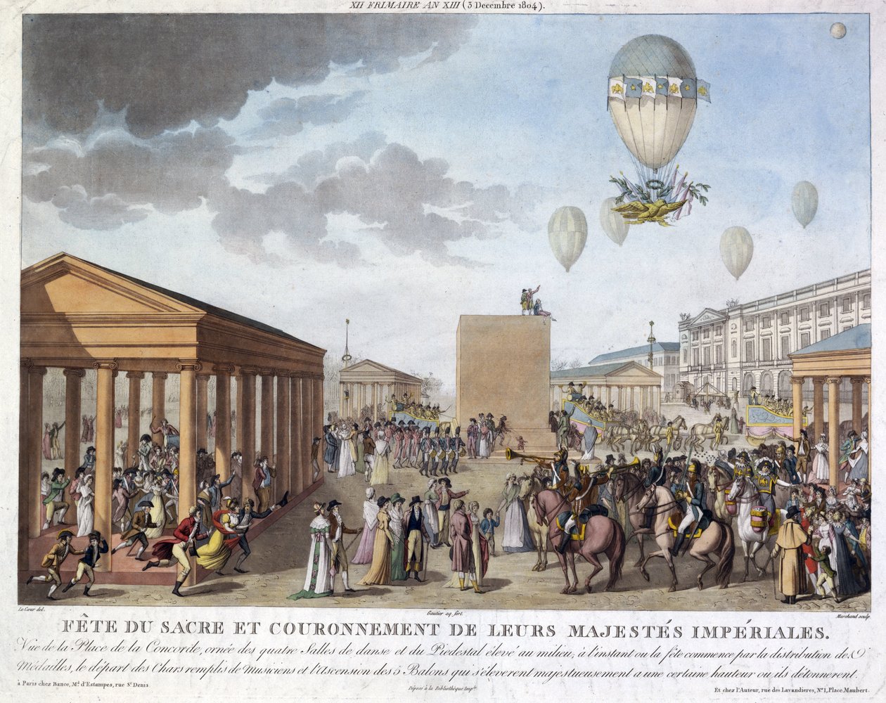 Napoleons kroningsvieringen, 3 december 1804 door Unbekannt