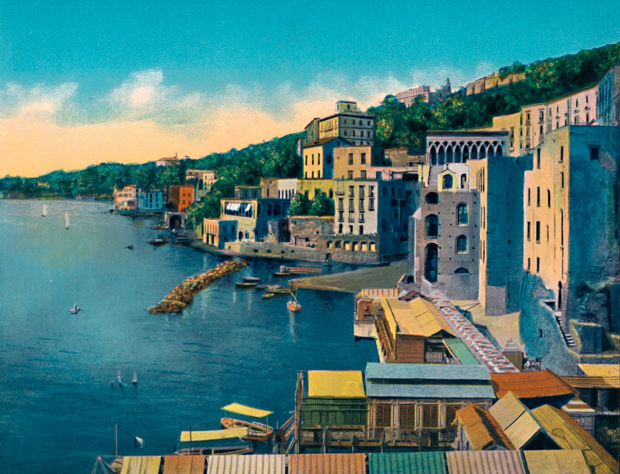 Napoli - Posillipo, ca. 1900 door Unbekannt
