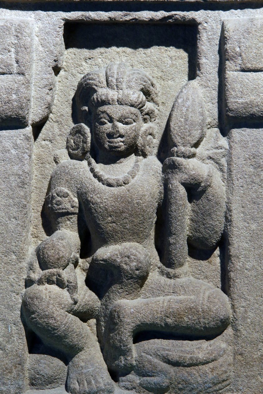 Nationaal museum van India, Delhi. Karttikeya. Gupta, 6e eeuw n.Chr., Varanasi (Uttar Pradesh). Steen. Detail. India. door Unbekannt