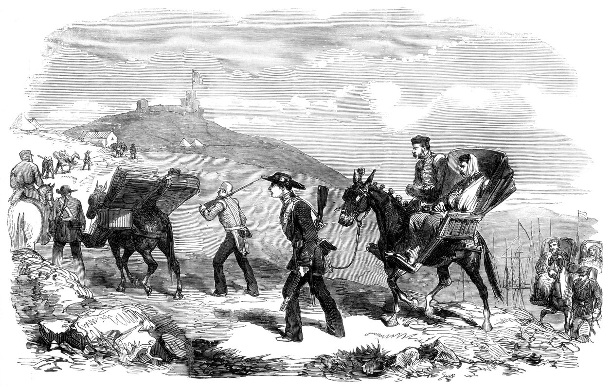 Nieuwe ambulance transportdienst, 1855 door Unbekannt