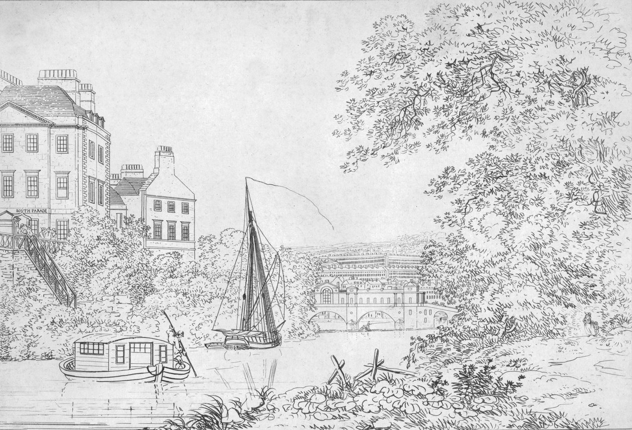 Nieuwe Brug, Bath, 1788 door Unbekannt