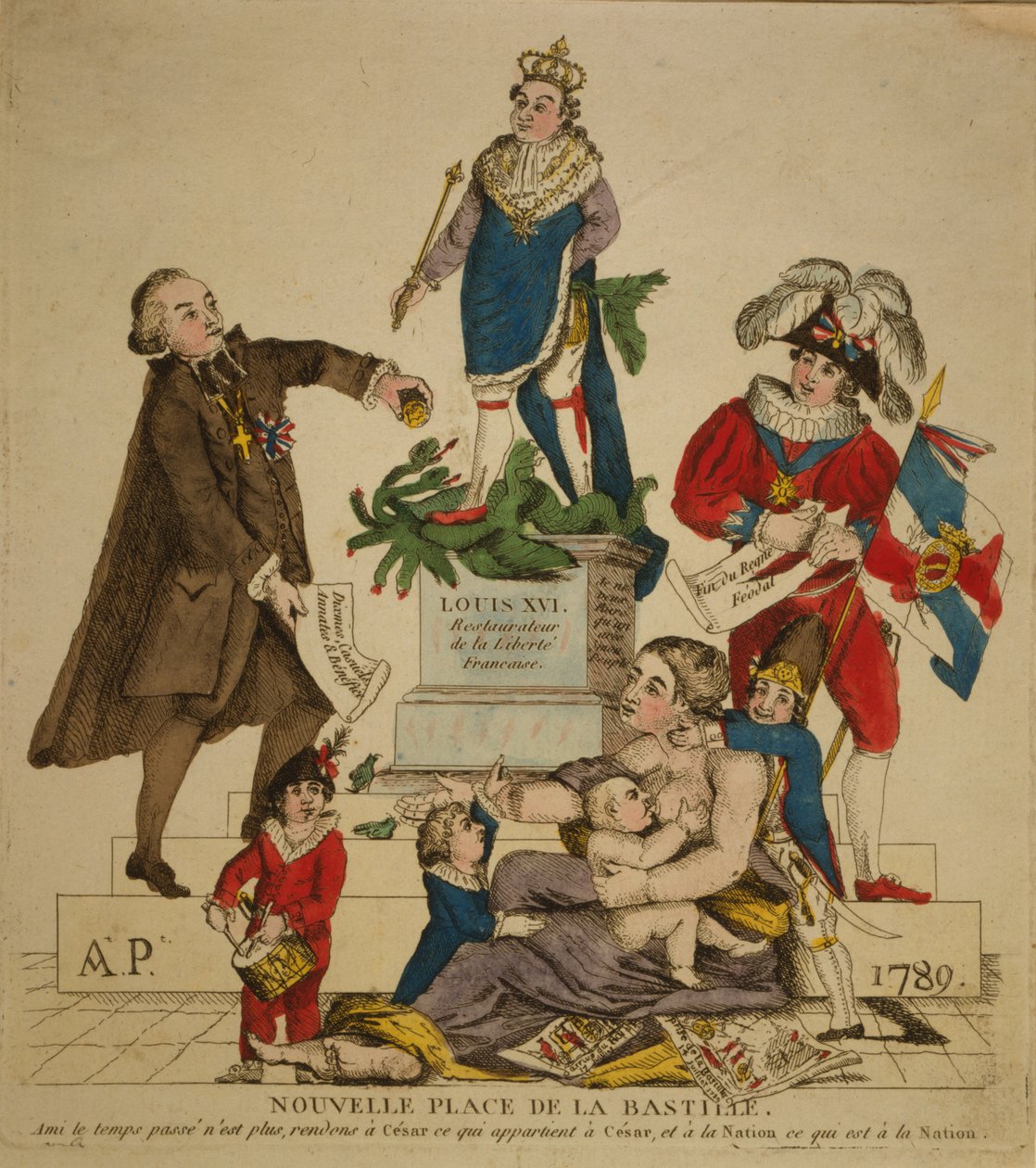Nieuwe Place de la Bastille, 1789 door Unbekannt