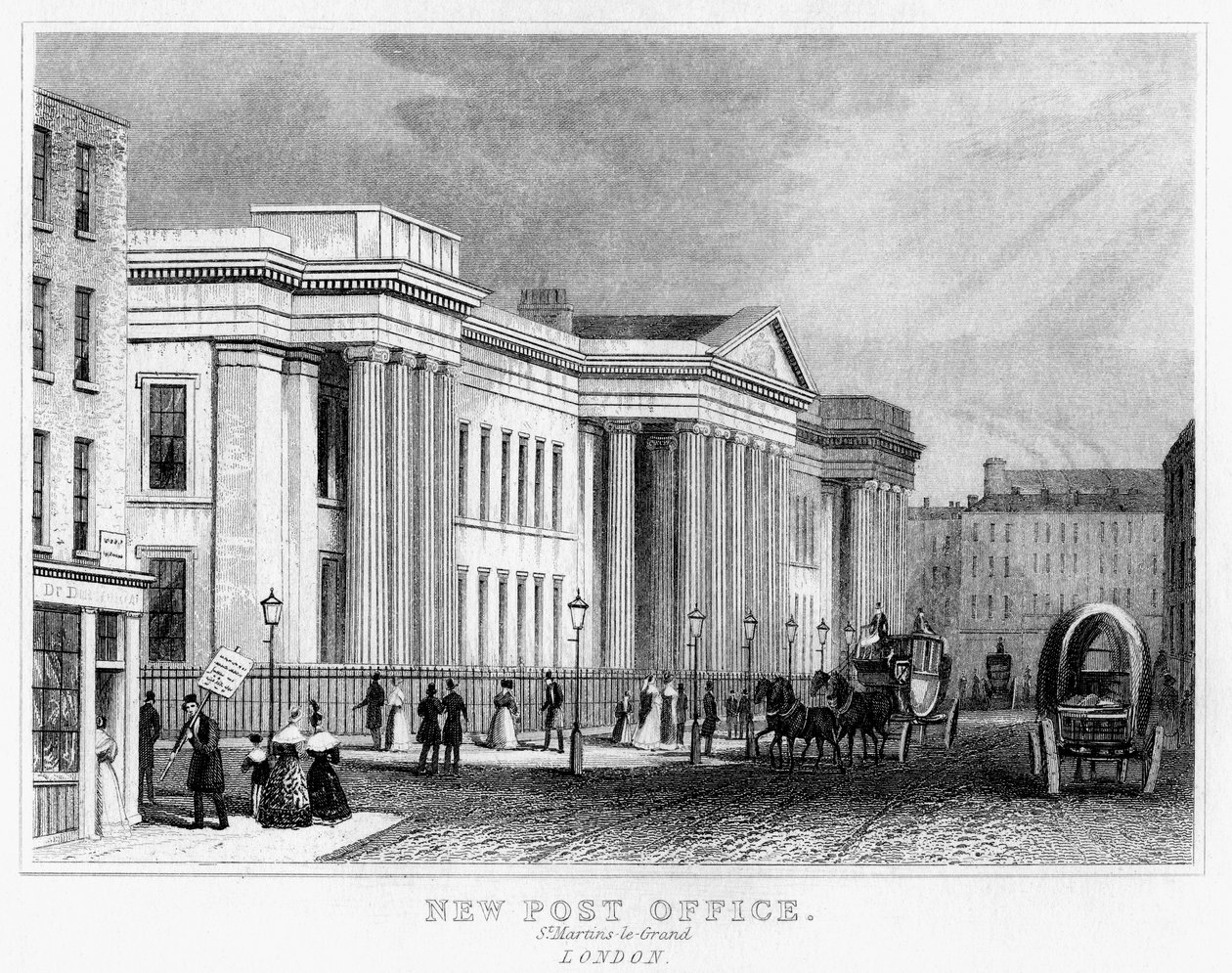 Nieuw postkantoor, St Martins le Grand, City of London, 19e eeuw door Unbekannt