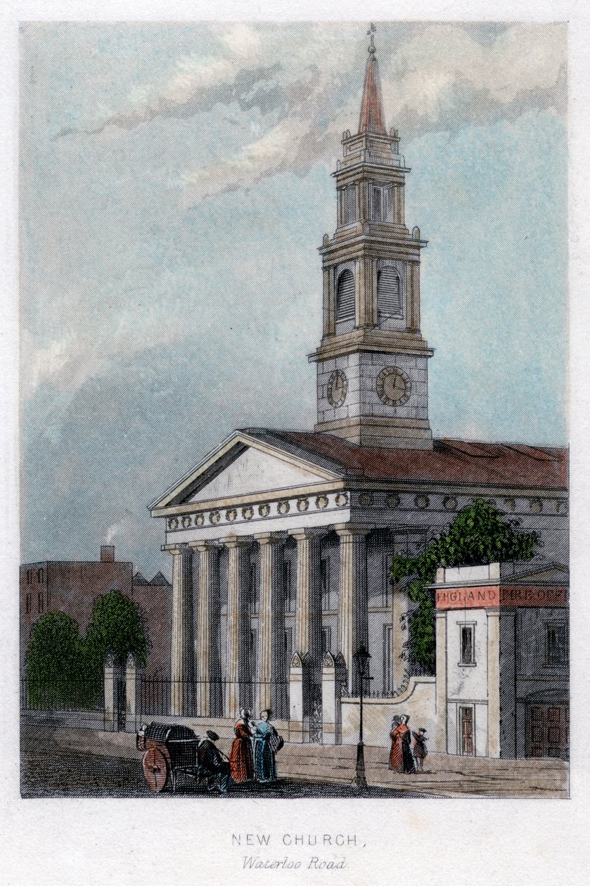 Nieuwe kerk, Waterloo Road, Londen door Unbekannt