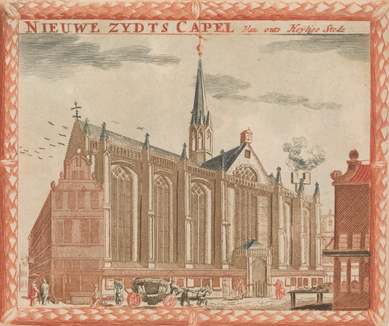 Nieuwe Zydts Kapel, in: Tooneel Der Voornaamste Nederlands Huizen, En Lust Hoven, Naar T... door Unbekannt