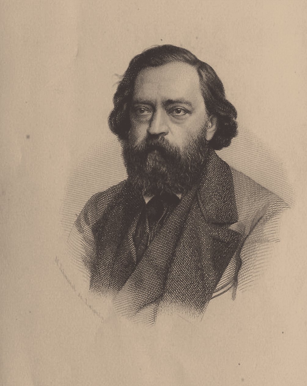 Nikolay Platonovich Ogarev 1813-1877 door Unbekannt