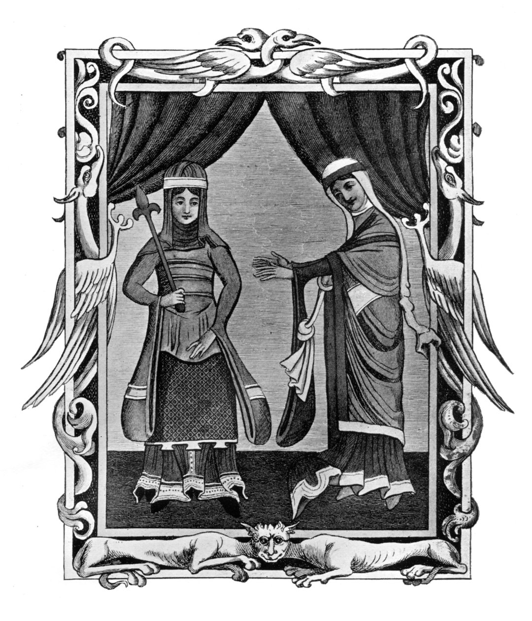 Normandisch kostuum, begin 12e eeuw, 1910 door Unbekannt