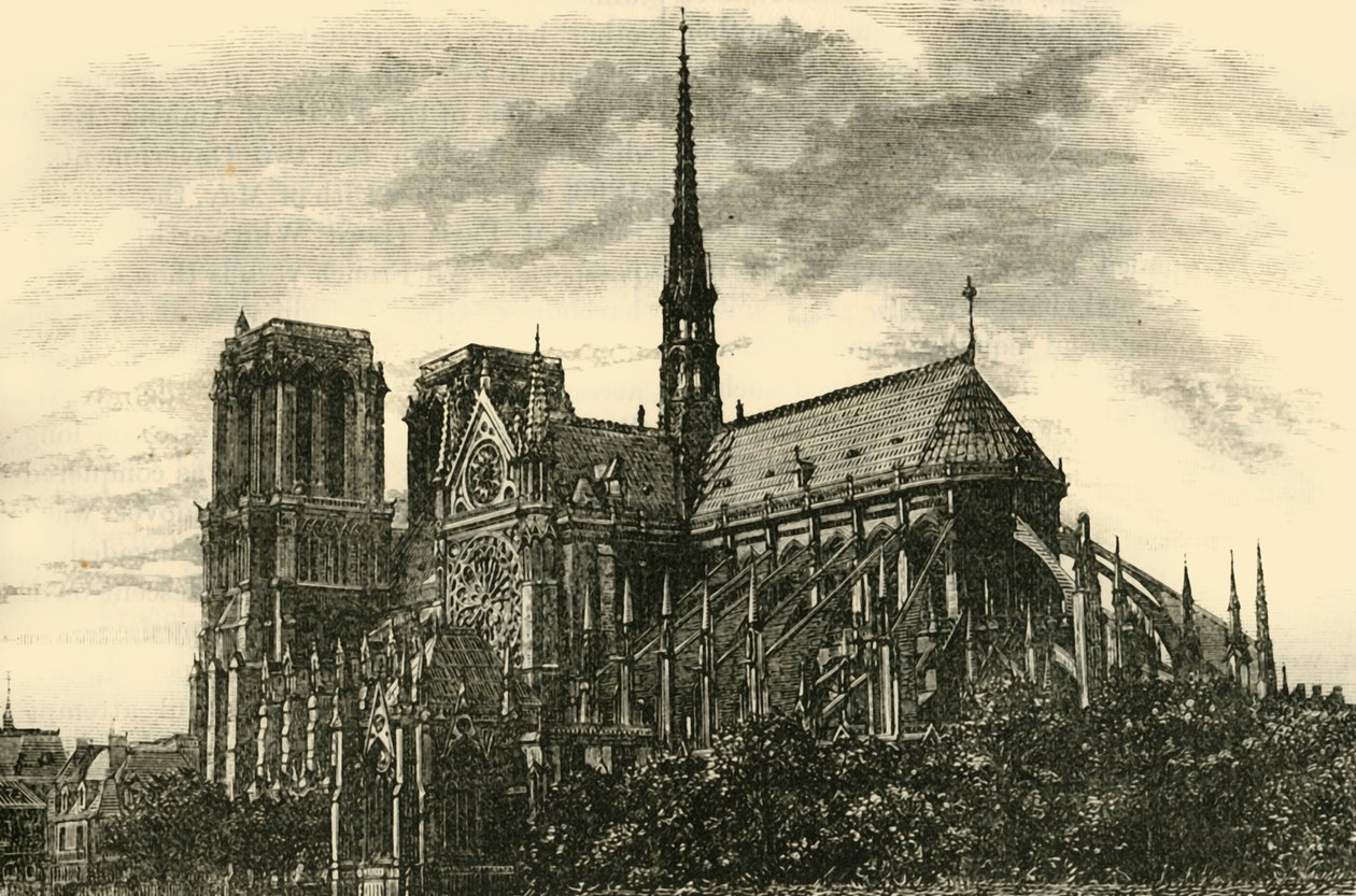 Notre Dame, 1890 door Unbekannt