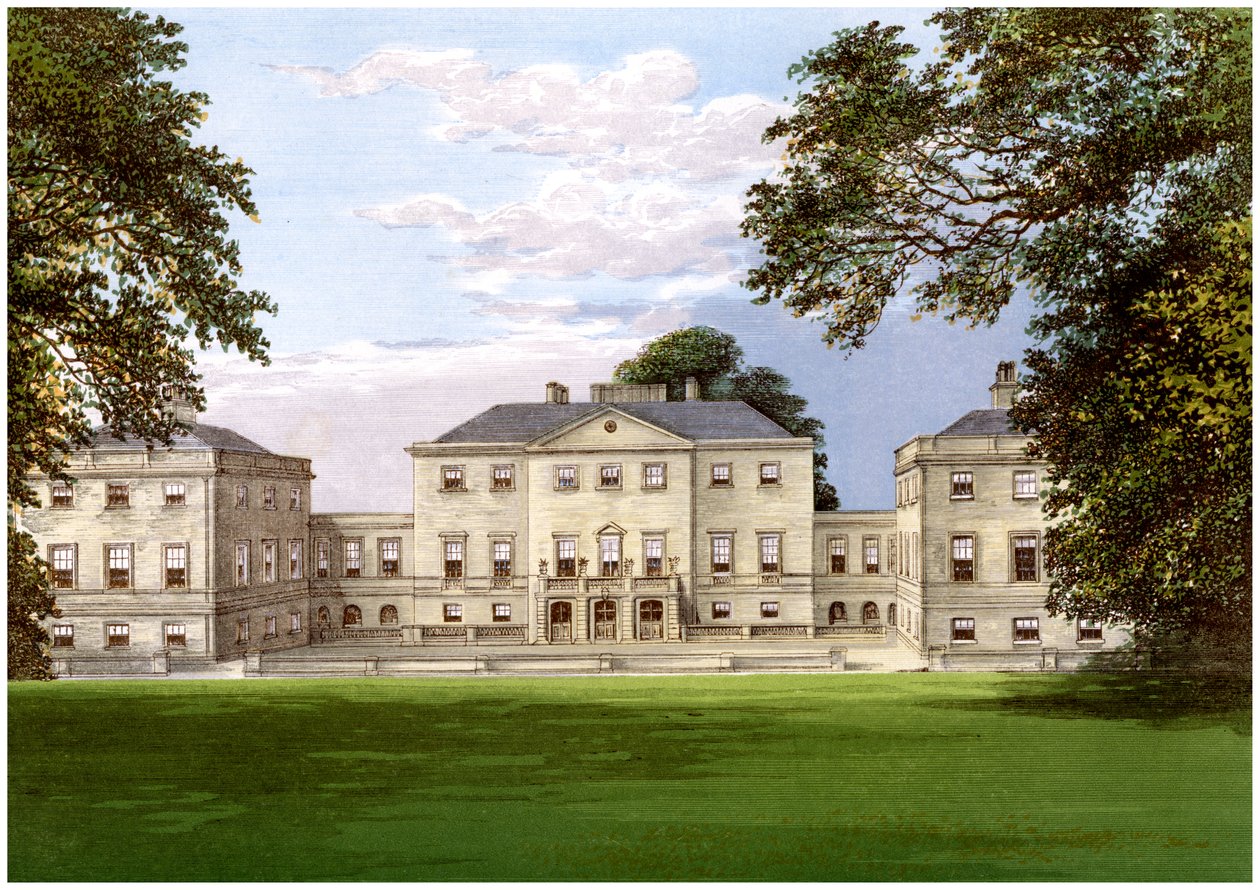 Nuneham Park, Oxfordshire, huis van de familie Harcourt, ca. 1880 door Unbekannt