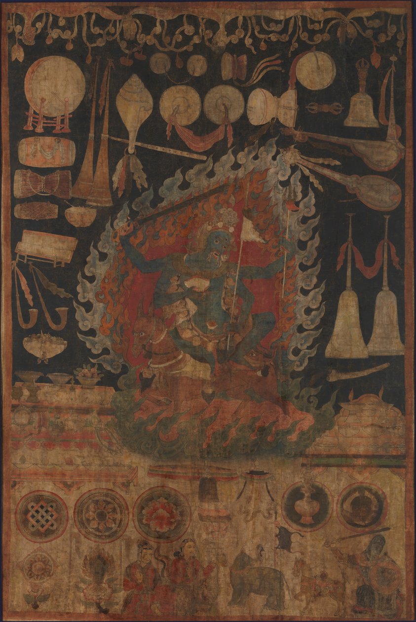 Aanbiedingen aan de Godin Palden Lhamo, late 16e eeuw door Unbekannt
