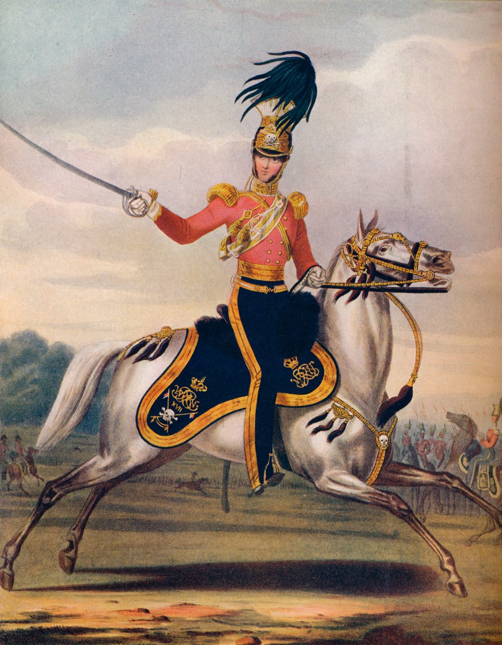Officier van de 17e Lancers, c1833. 1914 door Unbekannt