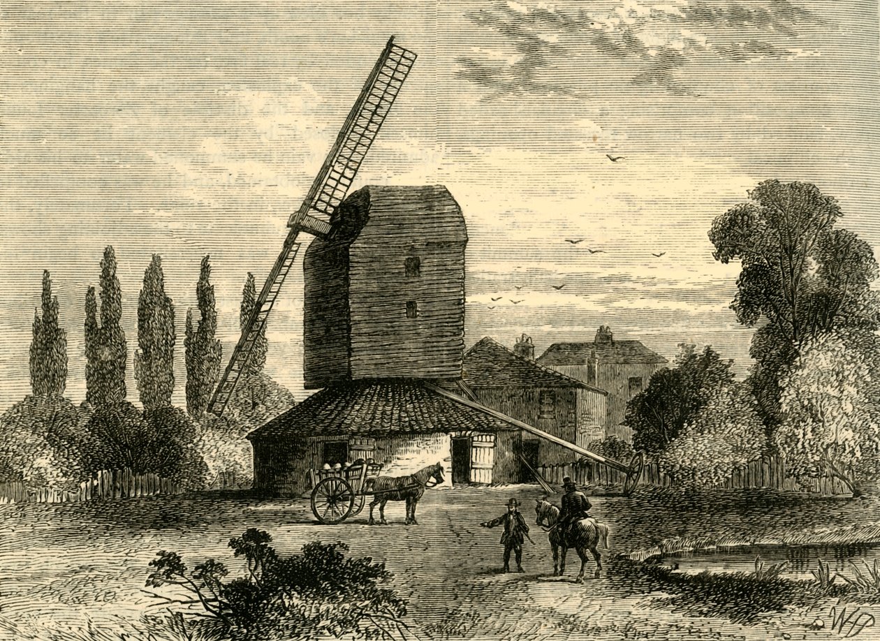 Oude Camberwell molen, ca. 1878 door Unbekannt