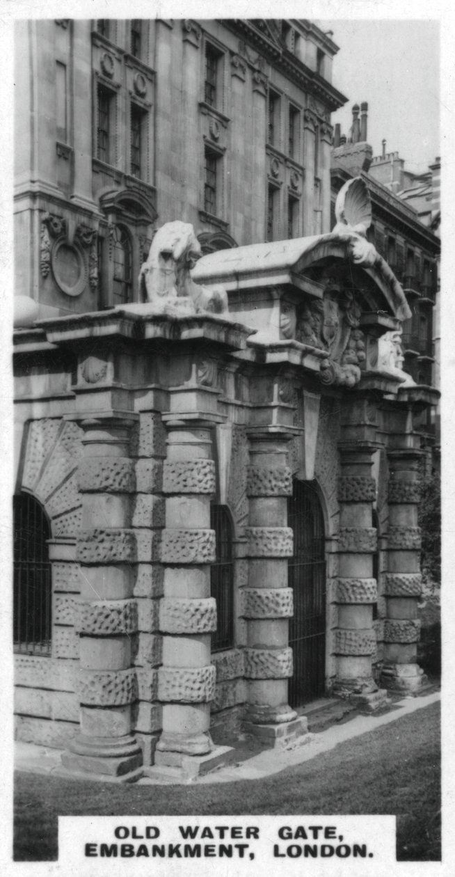 Oude Waterpoort, Embankment, Londen, ca. 1920s door Unbekannt