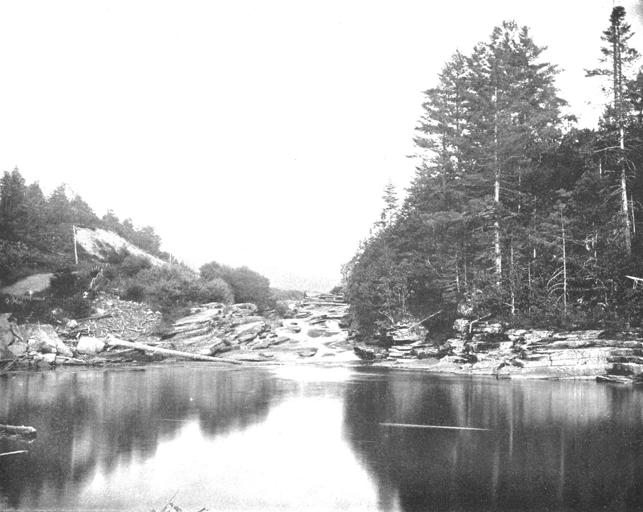 Aan de Ammonoosuc-rivier, Witte Bergen, New Hampshire, VS, ca. 1900 door Unbekannt