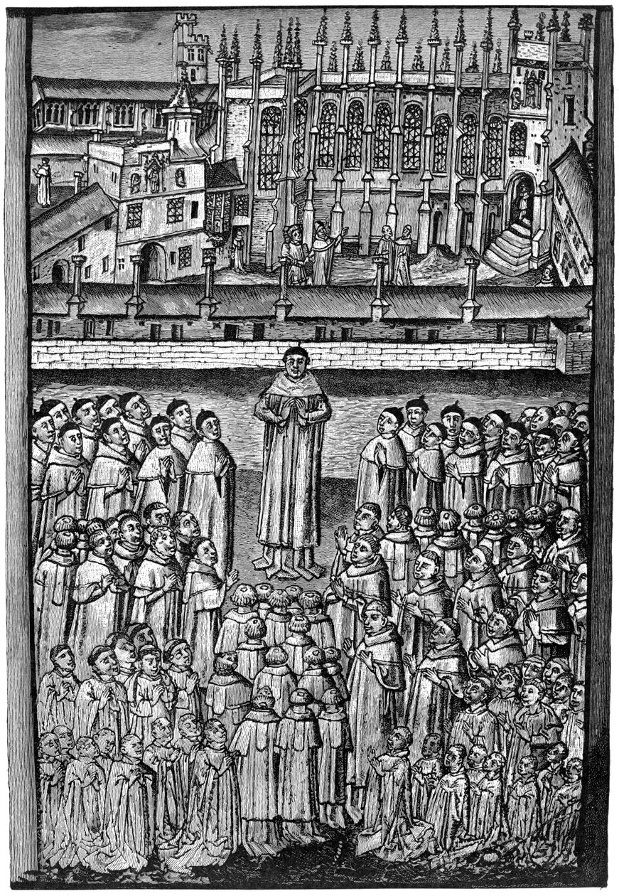 Honderd klerken, New College, Oxford, ca. 1453, 1892 door Unbekannt