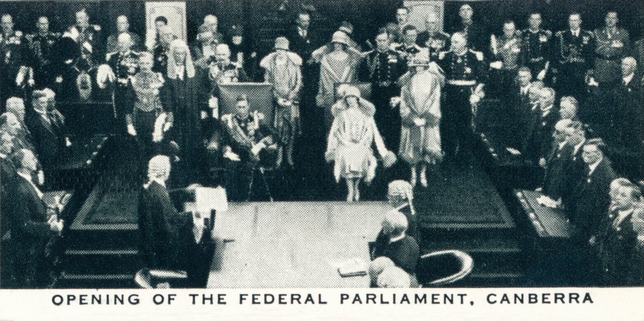 Opening van het federale parlement, Canberra door Unbekannt