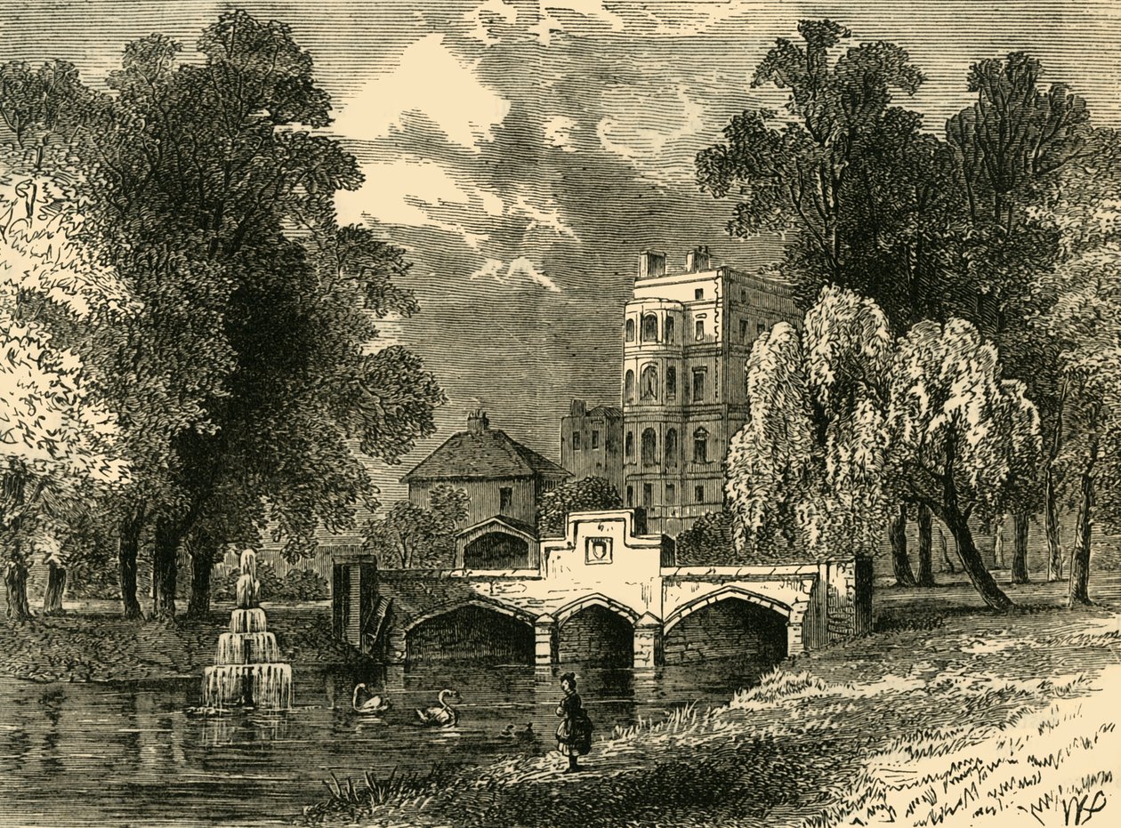 Uitlaat van Westbourne, ca. 1876 door Unbekannt