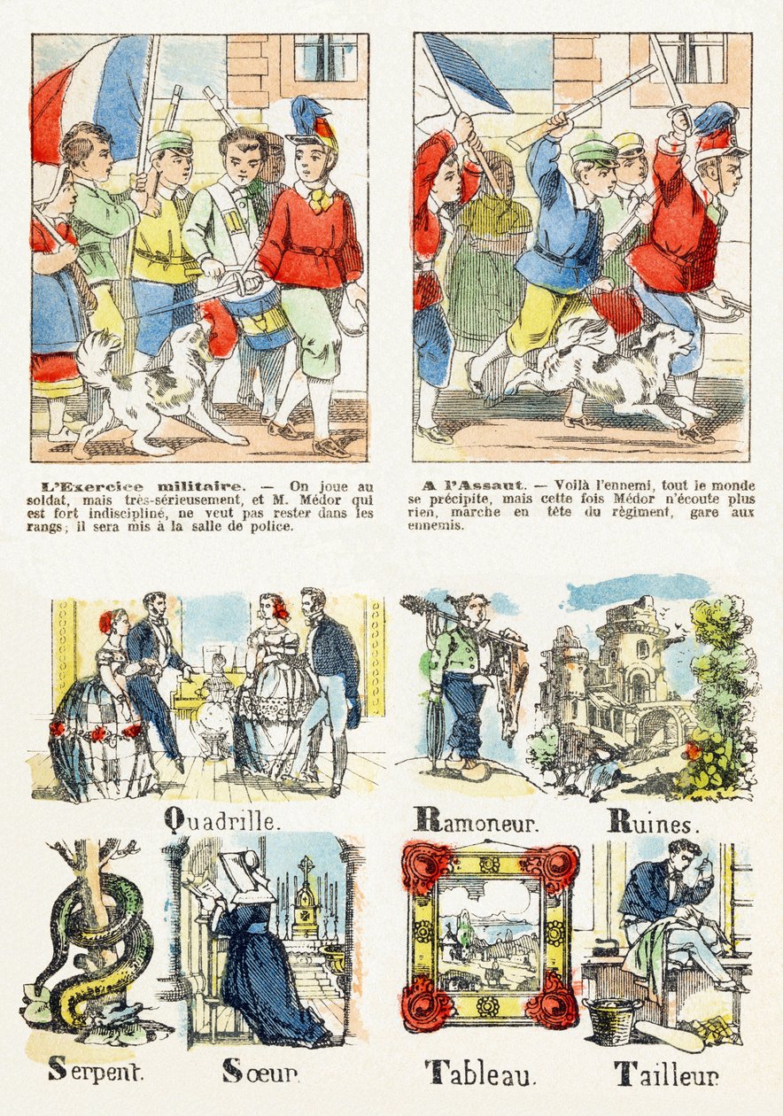 Pagina 7 - kinderspelen: militaire oefening, A l
