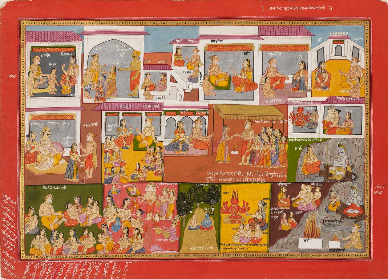 Pagina uit een serie van de Bhagavata Purana door Unbekannt