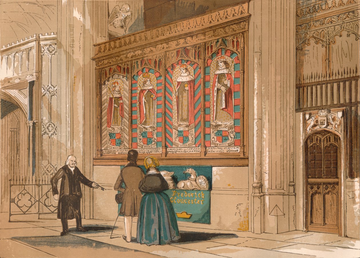 Geschilderd Scherm, St. Georges Kapel, c1845, 1864 door Unbekannt