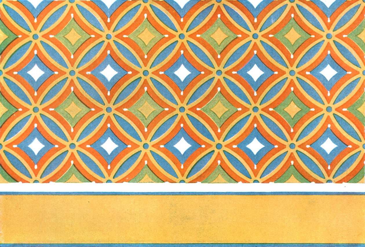 Geschilderd plafond in het graf van Amenemhet in Thebe, Egypte, 1928 door Unbekannt