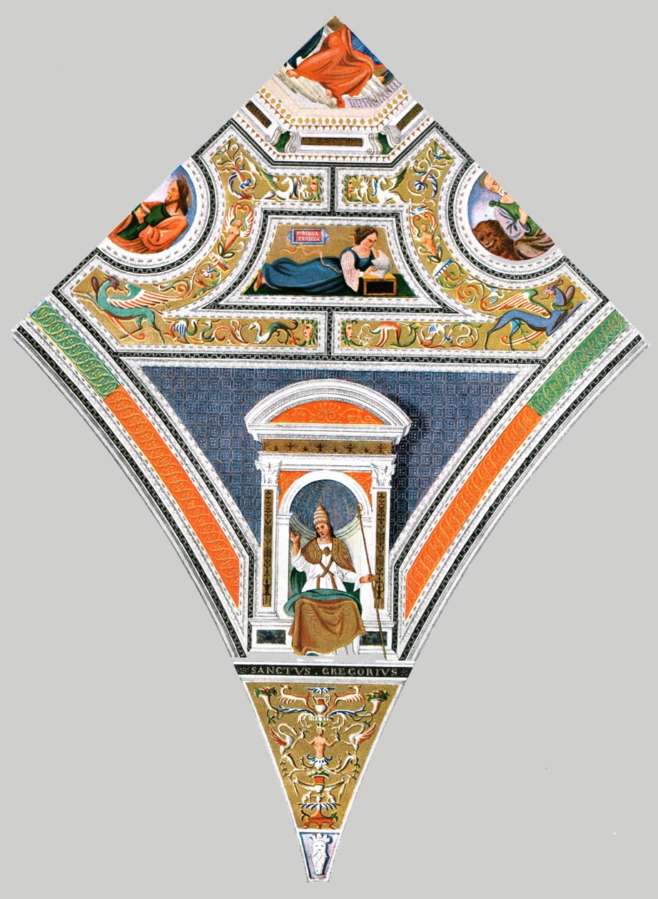 Schilderdecoratie in de kerk van Santa Maria del Popolo, Rome, Italië, 1928 door Unbekannt