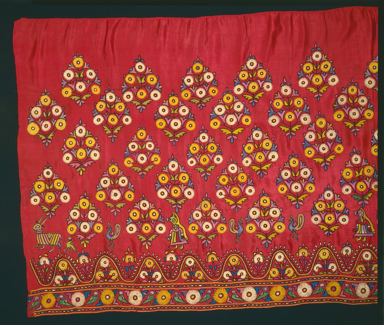 Paneel voor een rok Ghagra, late 1800s of vroege 1900s door Unbekannt