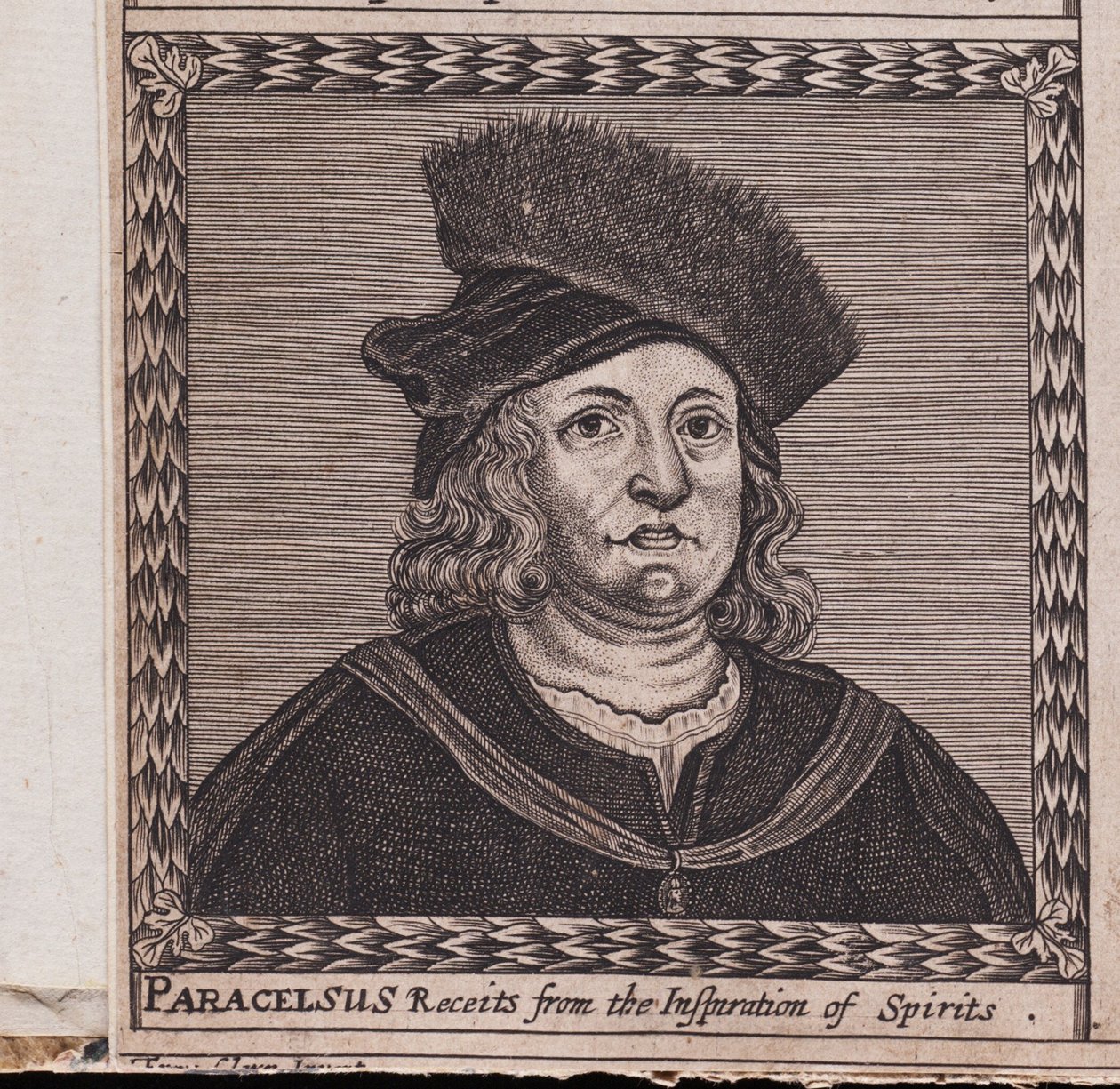 Paracelsus Uit: De orde van de Inspirati, 1659 door Unbekannt